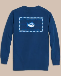 Cheap Southern Tide Kids Long Sleeve Original Skipjack T-Shirt