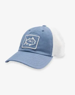 Hot Southern Tide Kids Skipjack Fly Patch Sun Farer Trucker Subdued Blue