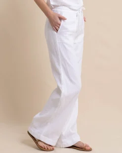 Flash Sale Southern Tide Laken Wide Leg Pant Classic White