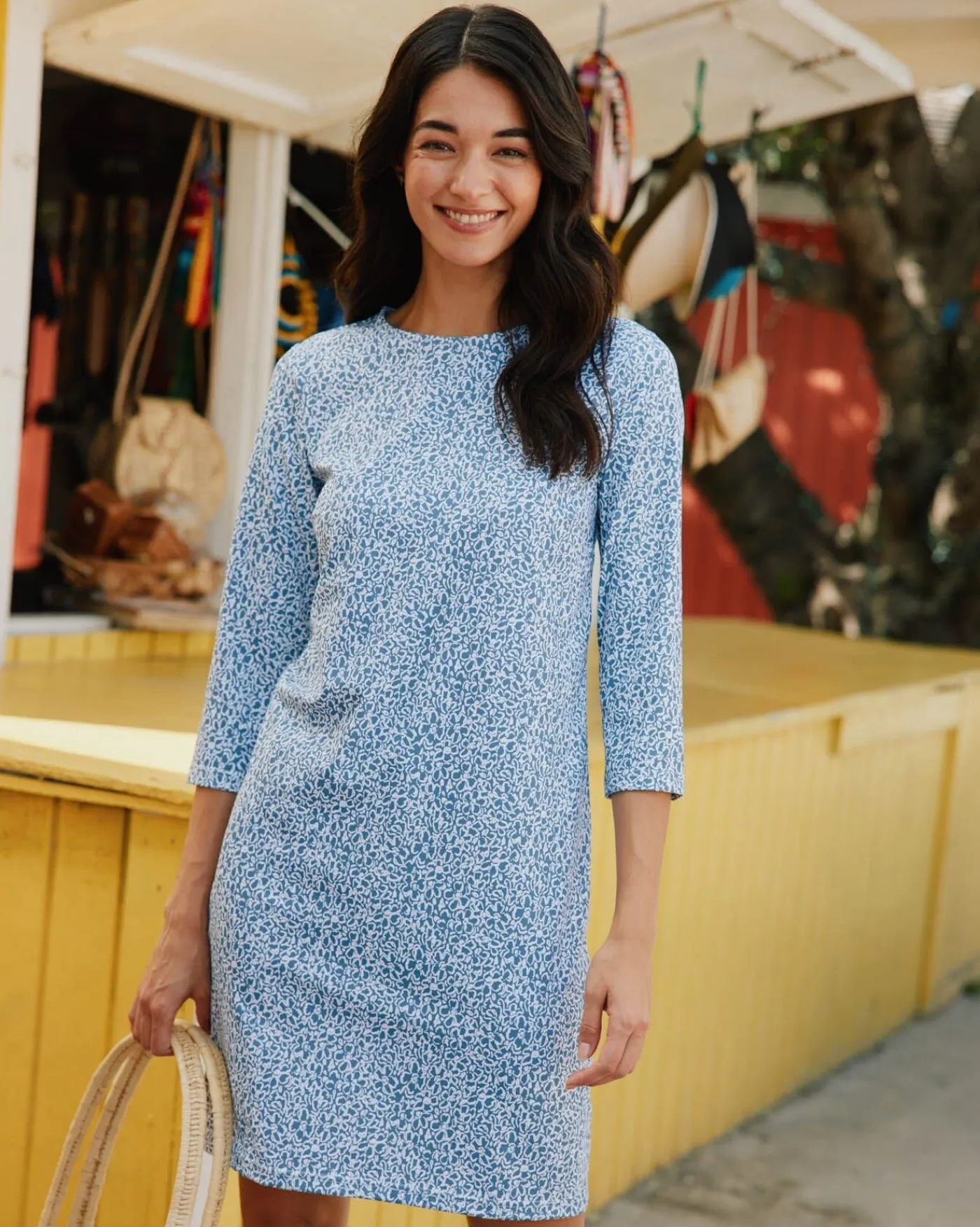 Flash Sale Southern Tide Leira That Floral Feeling Print Performance Dress