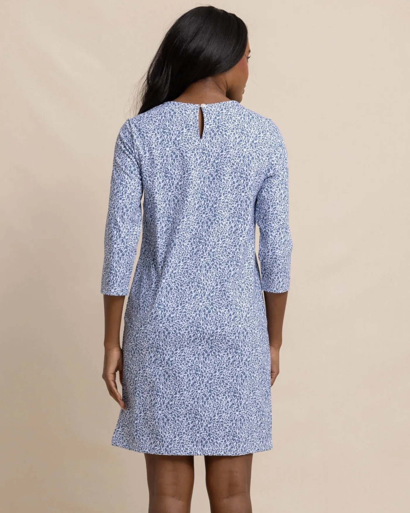 Flash Sale Southern Tide Leira That Floral Feeling Print Performance Dress