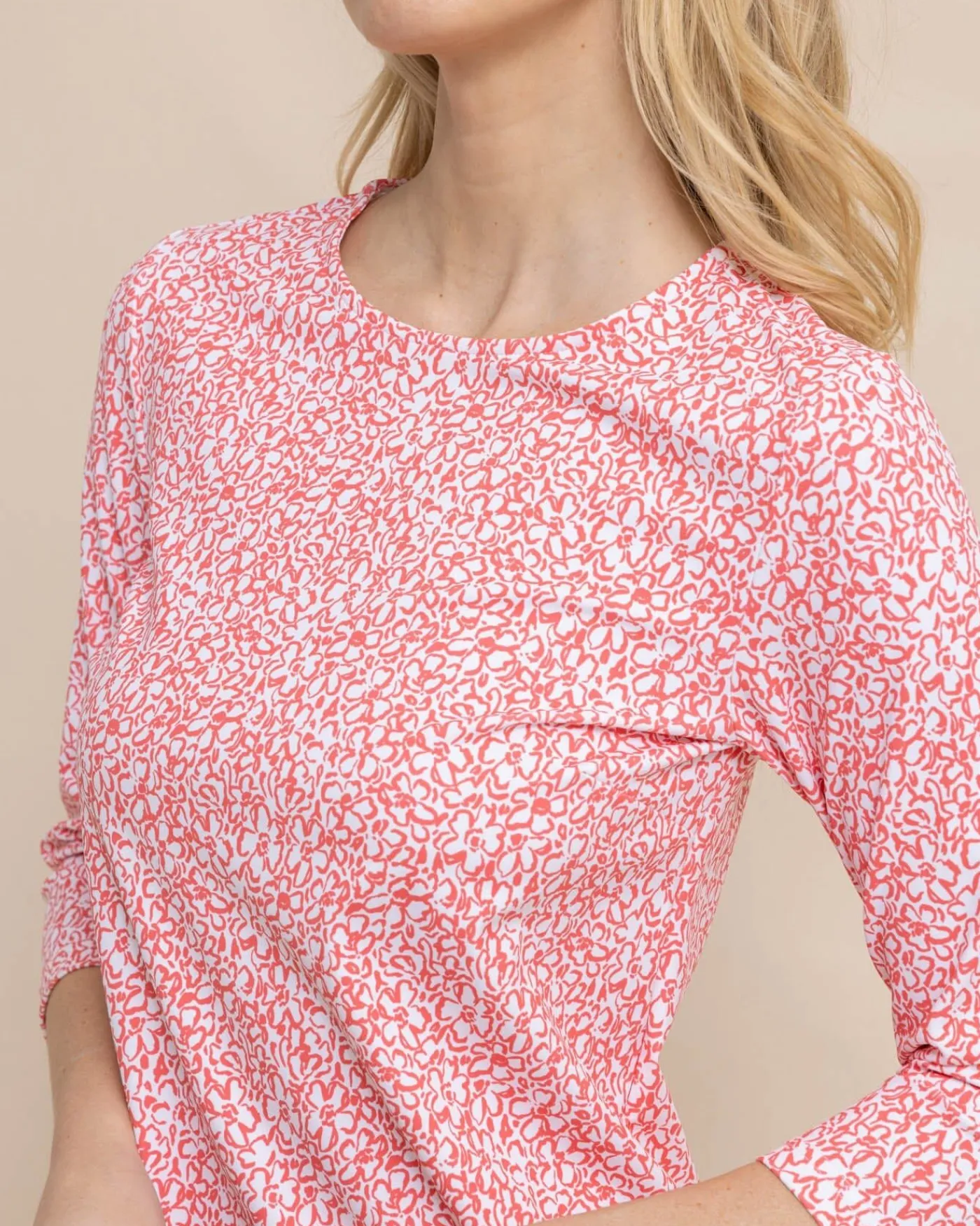 Flash Sale Southern Tide Leira That Floral Feeling Print Performance Dress