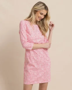 Online Southern Tide Leira That Floral Feeling Print Performance Dress