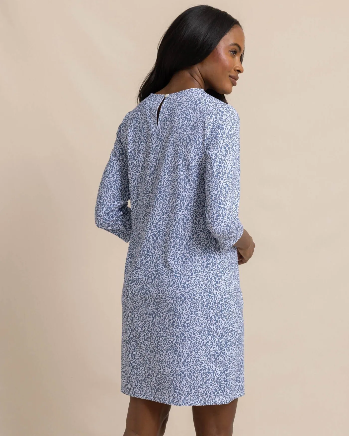 Online Southern Tide Leira That Floral Feeling Print Performance Dress