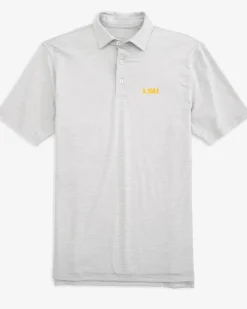 Fashion Southern Tide Lsu Tigers Driver Spacedye Polo Shirt