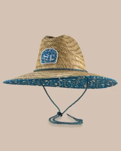 Discount Southern Tide Marg Madness Straw Hat Atlantic Blue