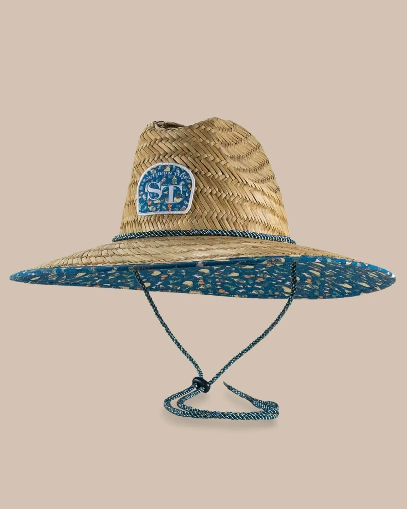 Discount Southern Tide Marg Madness Straw Hat Atlantic Blue