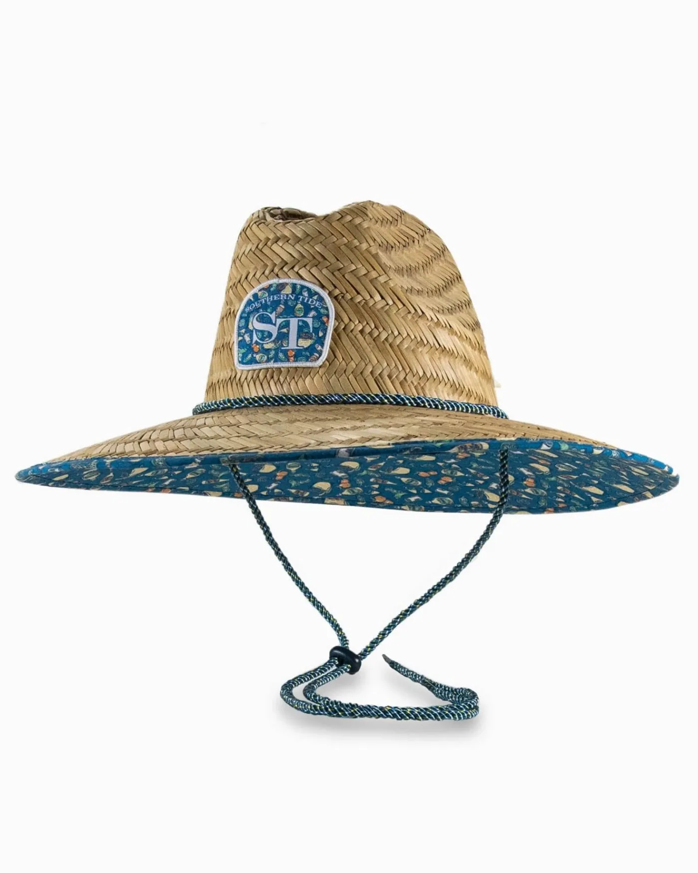 Discount Southern Tide Marg Madness Straw Hat Atlantic Blue