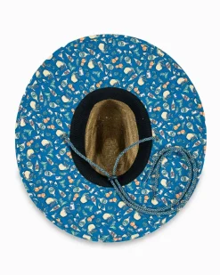 Discount Southern Tide Marg Madness Straw Hat Atlantic Blue