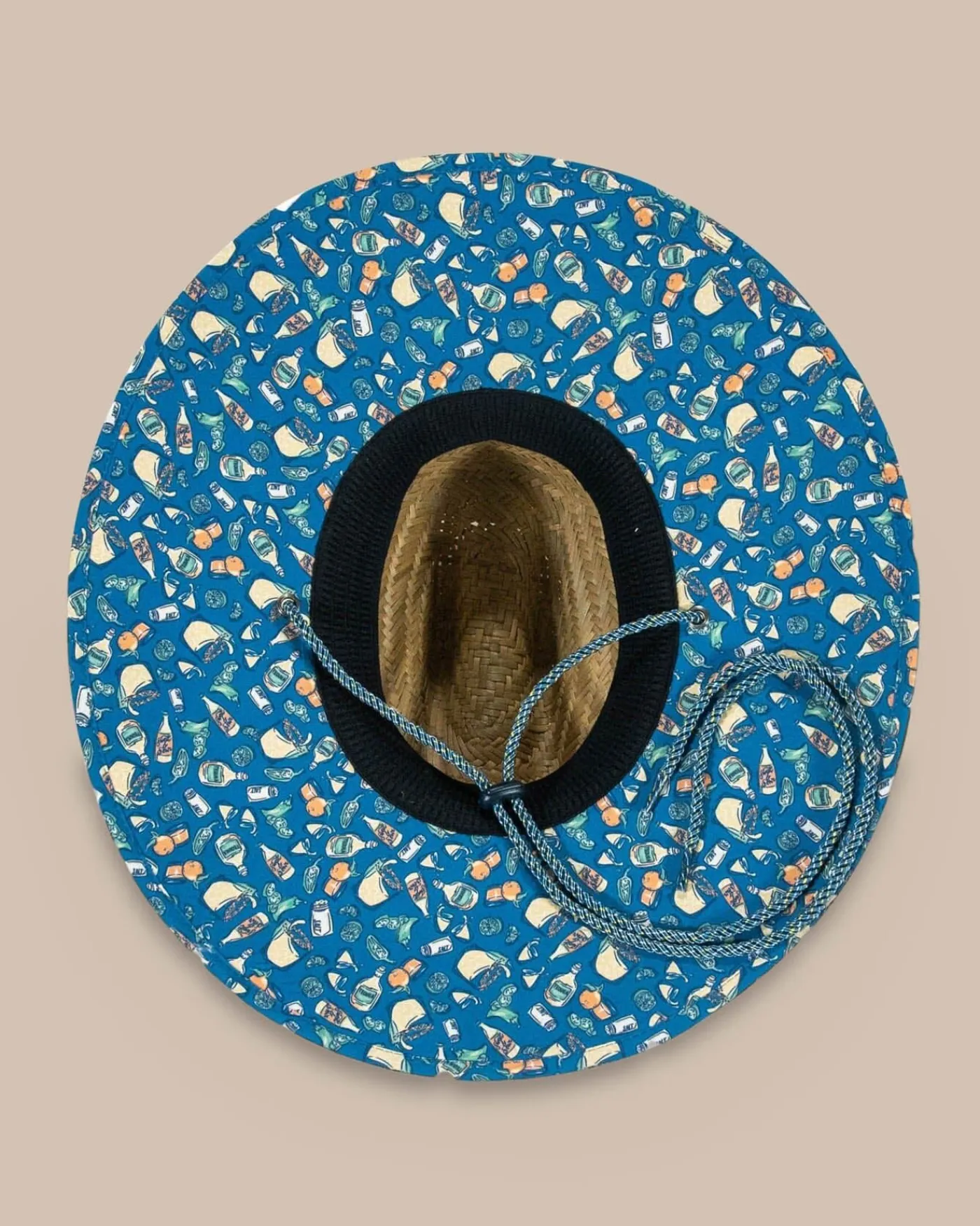 Discount Southern Tide Marg Madness Straw Hat Atlantic Blue
