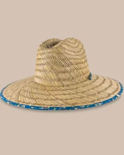 Discount Southern Tide Marg Madness Straw Hat Atlantic Blue
