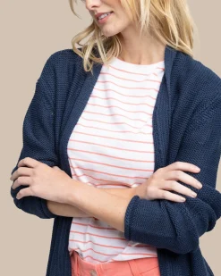 New Southern Tide Marren Cardigan Dress Blue