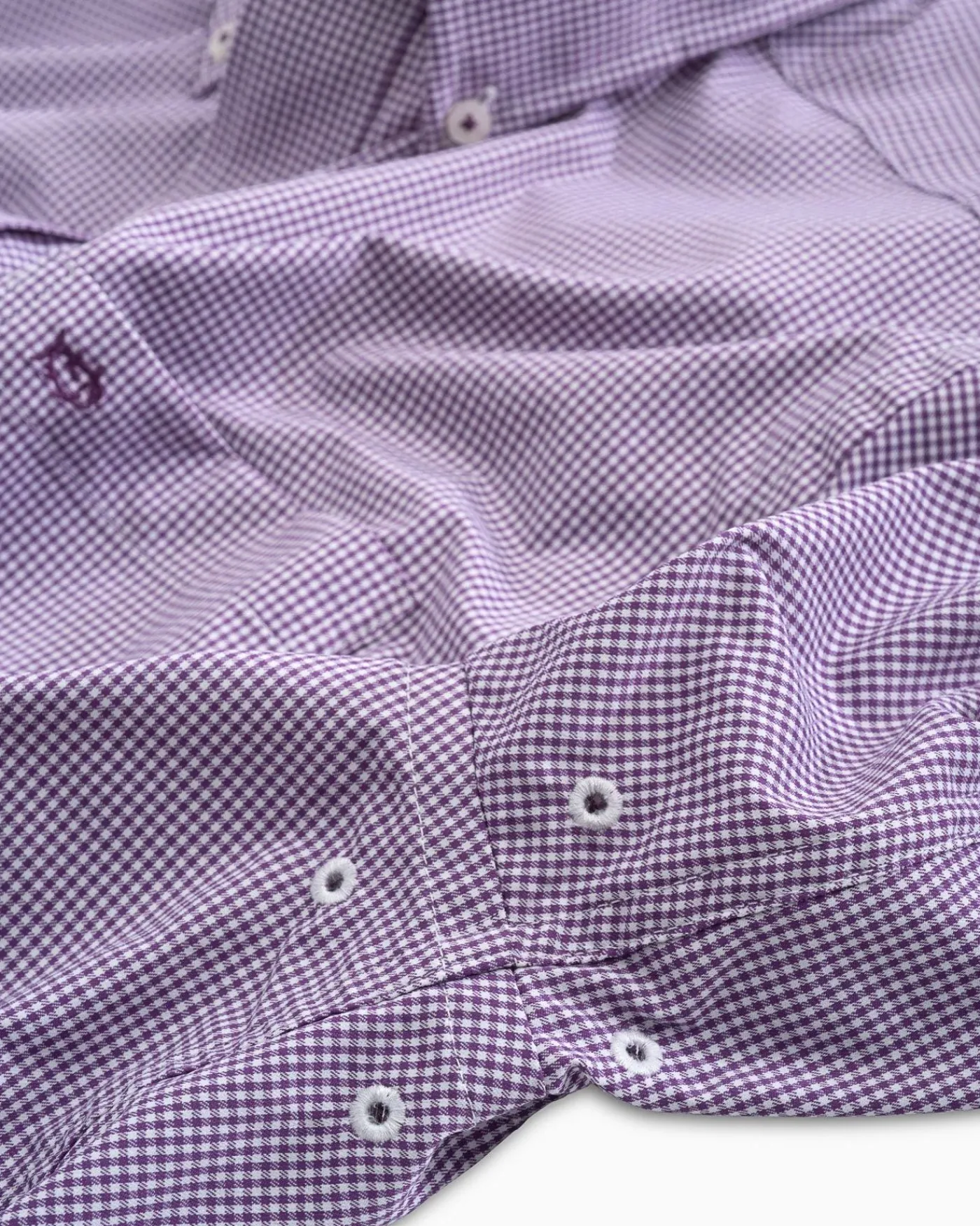 Cheap Southern Tide Micro Gingham Intercoastal Performance Sport Shirt True Navy