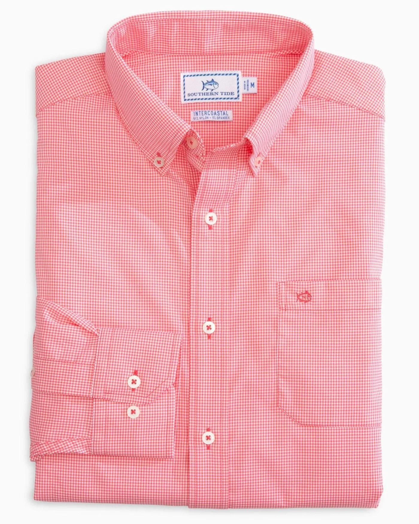 Cheap Southern Tide Micro Gingham Intercoastal Performance Sport Shirt True Navy