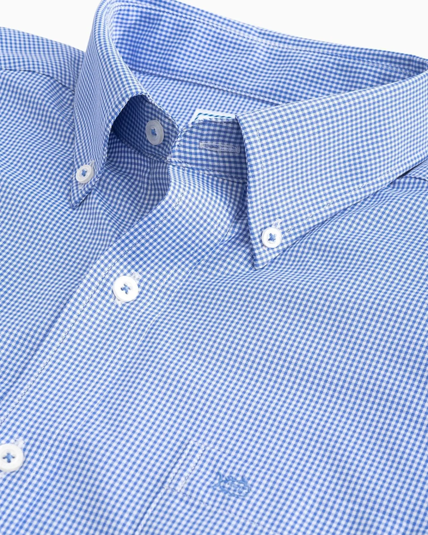 Cheap Southern Tide Micro Gingham Intercoastal Performance Sport Shirt True Navy