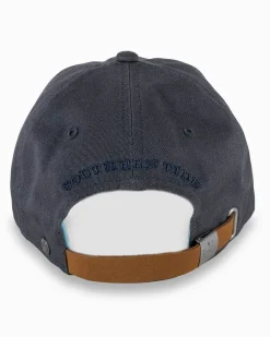 New Southern Tide Mini Skipjack Leather Strap Hat