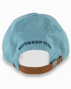 New Southern Tide Mini Skipjack Leather Strap Hat