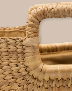 Fashion Southern Tide Mini Woven Rattan Tote Natural