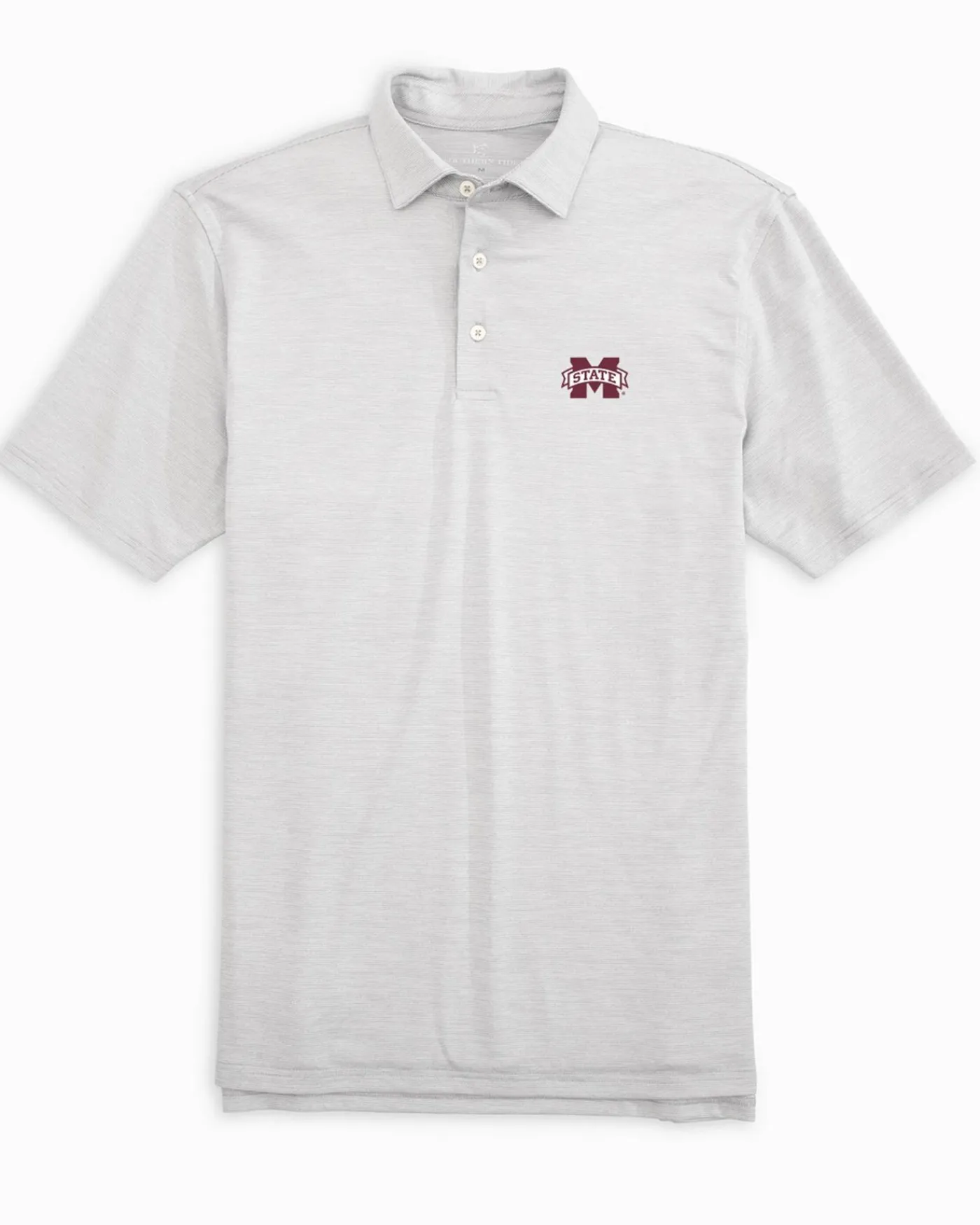 Hot Southern Tide Mississippi State Bulldogs Driver Spacedye Polo Shirt
