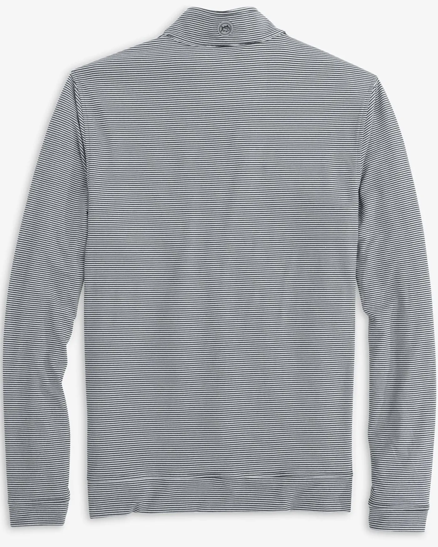 Clearance Southern Tide Mississippi State Bulldogs Cruiser Micro-Stripe Heather Quarter Zip Heather Black