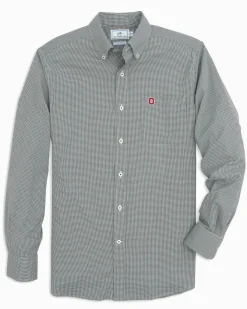 Discount Southern Tide Ohio State Buckeyes Gingham Button Down Shirt