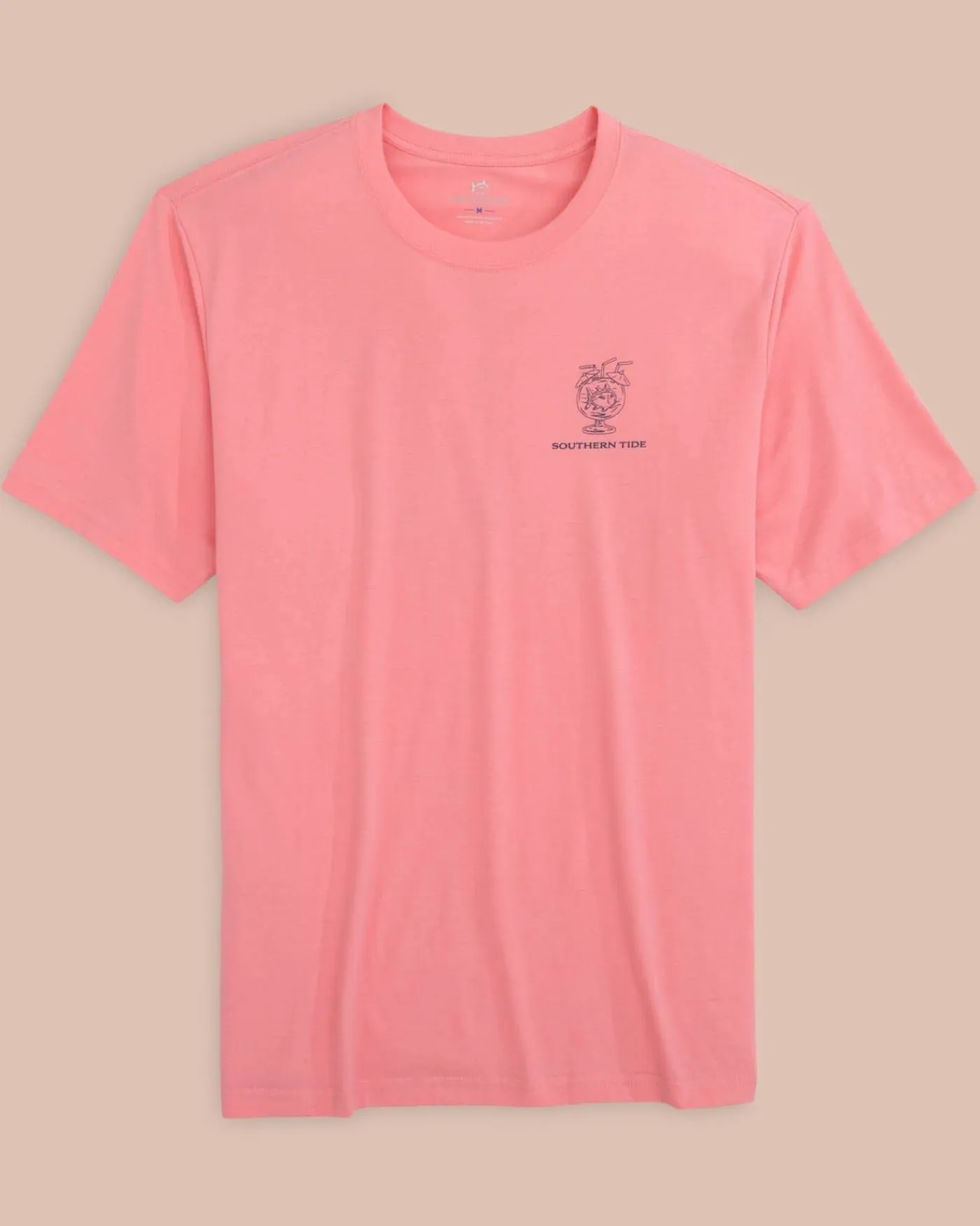Store Southern Tide Pink Punch Short Sleeve T-Shirt Geranium Pink
