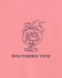 Store Southern Tide Pink Punch Short Sleeve T-Shirt Geranium Pink