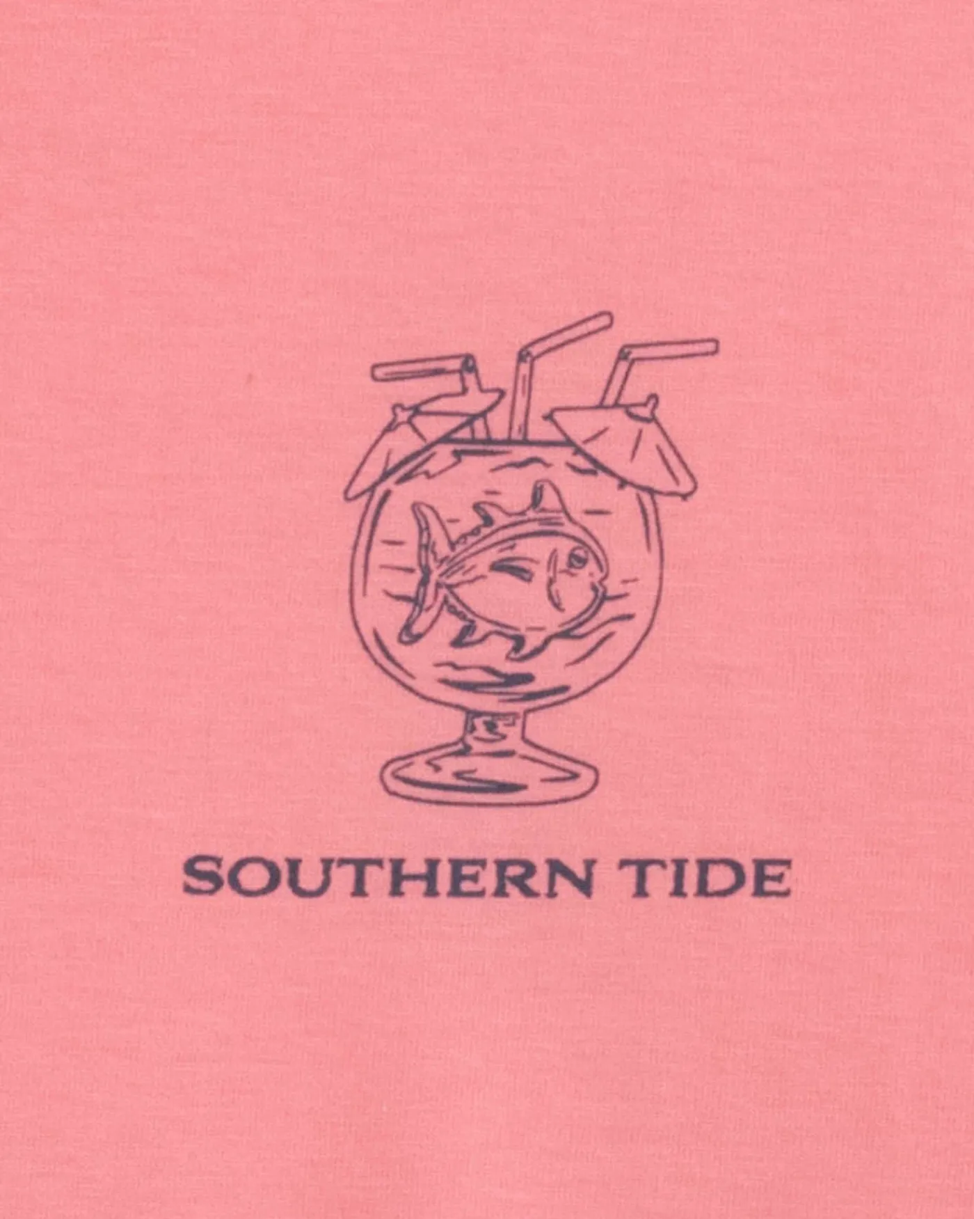 Store Southern Tide Pink Punch Short Sleeve T-Shirt Geranium Pink