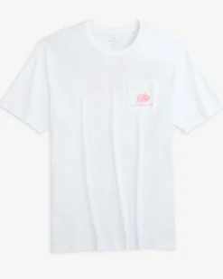 Flash Sale Southern Tide Plumeria Short Sleeve T-Shirt Classic White