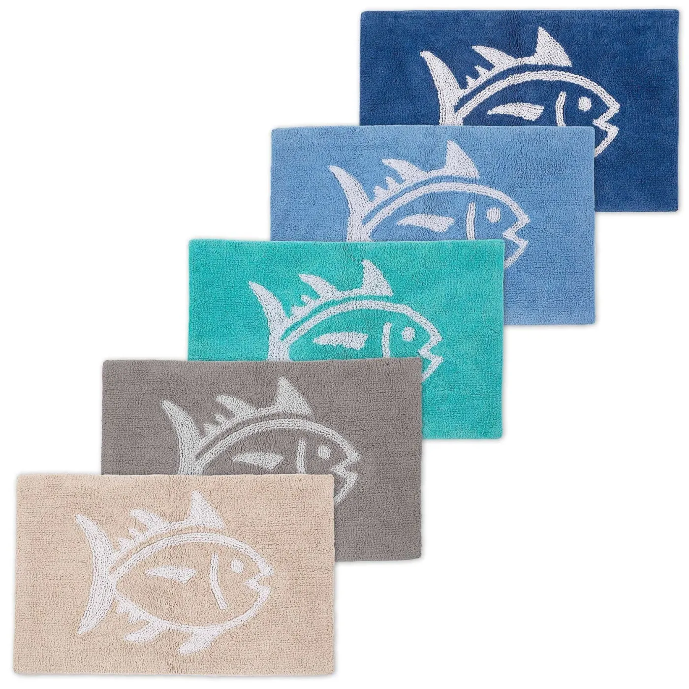 Cheap WPH Reversible Skipjack Bath Rug - 17"W X 24"L