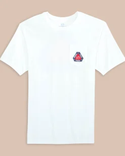 Best Southern Tide Ride The Tide Triangle Short Sleeve T-Shirt Classic White