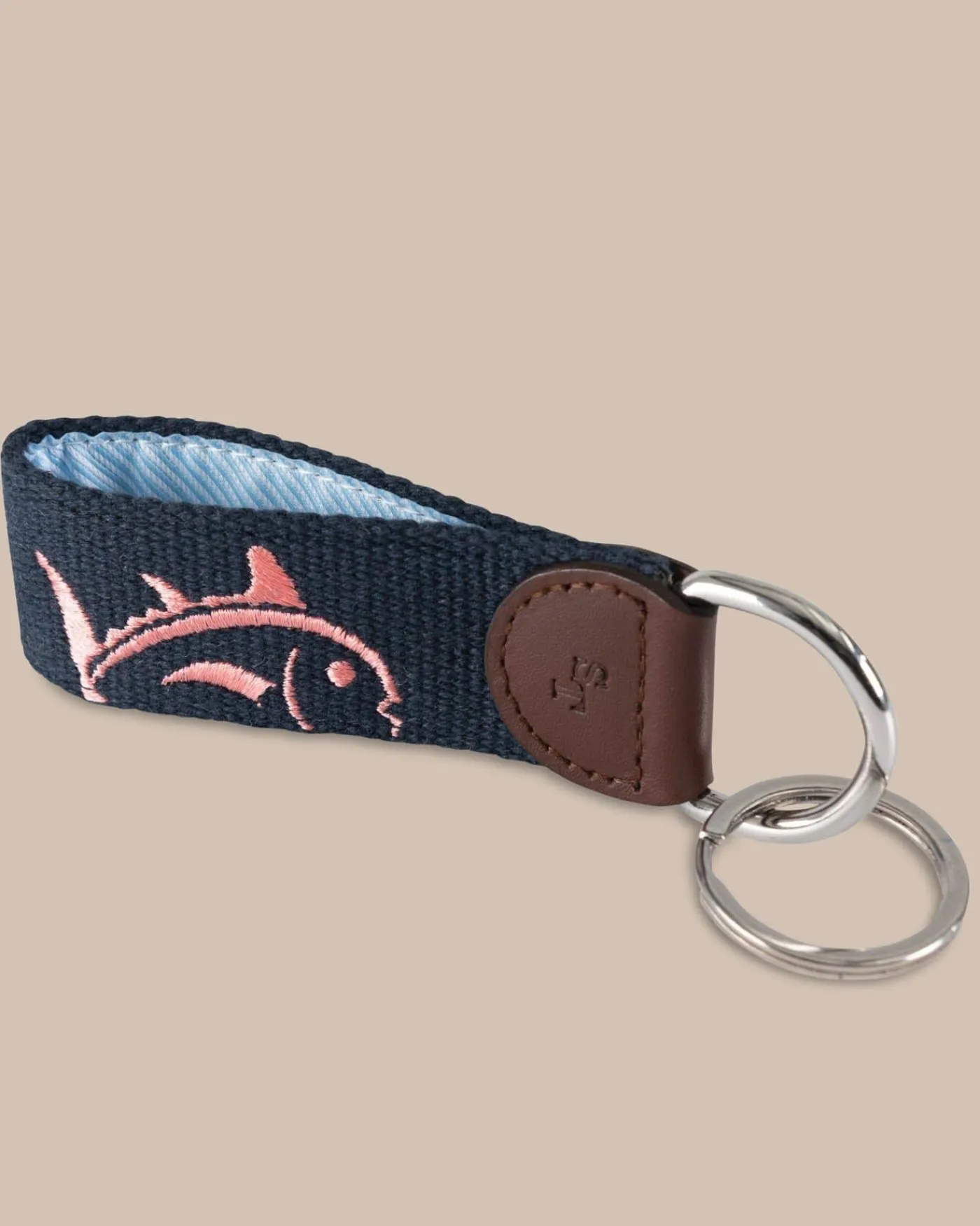 Shop Southern Tide Rising Skipjack Embroidered Key Fob