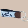 Clearance Southern Tide Rising Skipjack Striped Key Fob True Navy