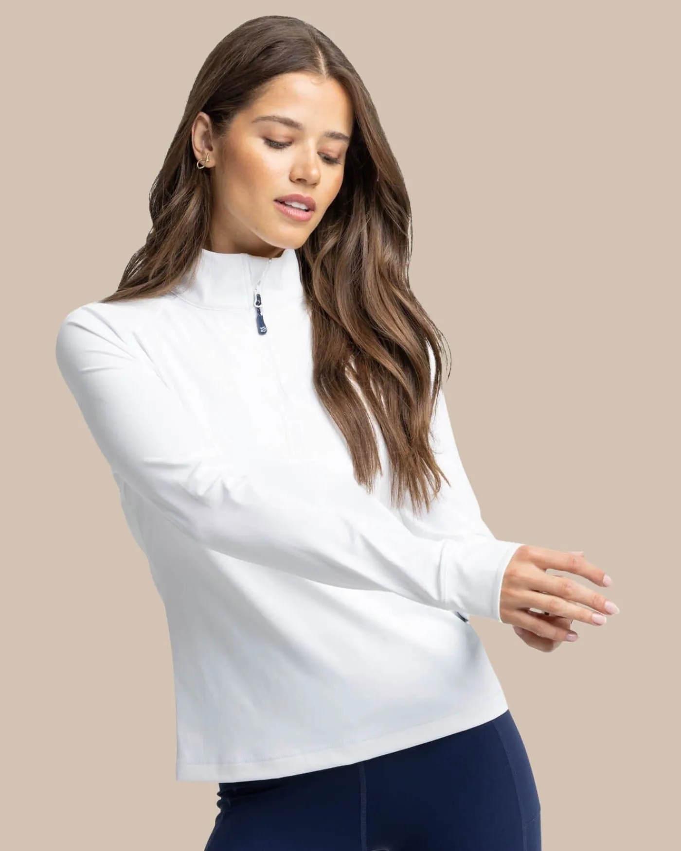 Online Southern Tide Runaround Quarter Zip Pull Over Classic White