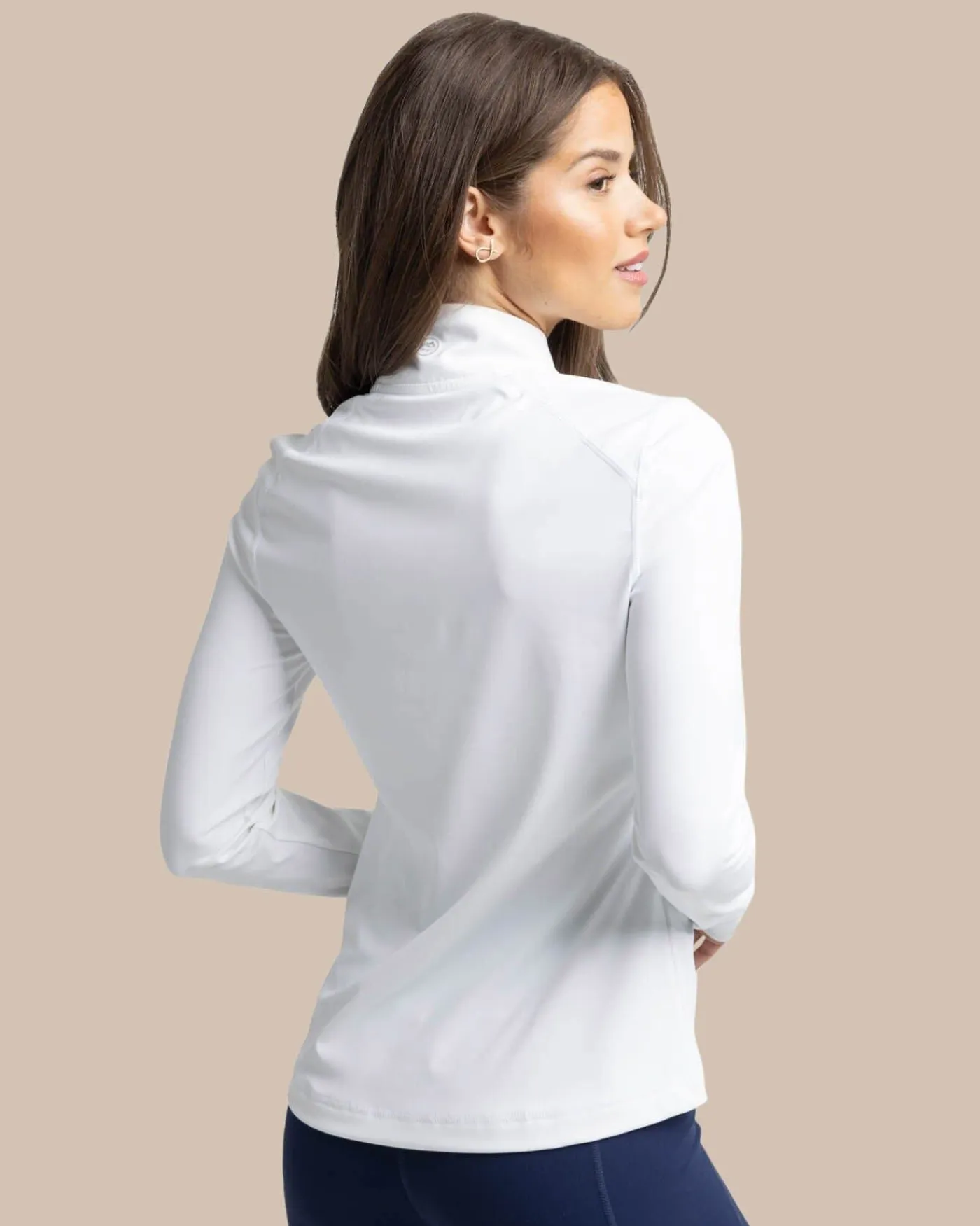Outlet Southern Tide Runaround Quarter Zip Pull Over Classic White