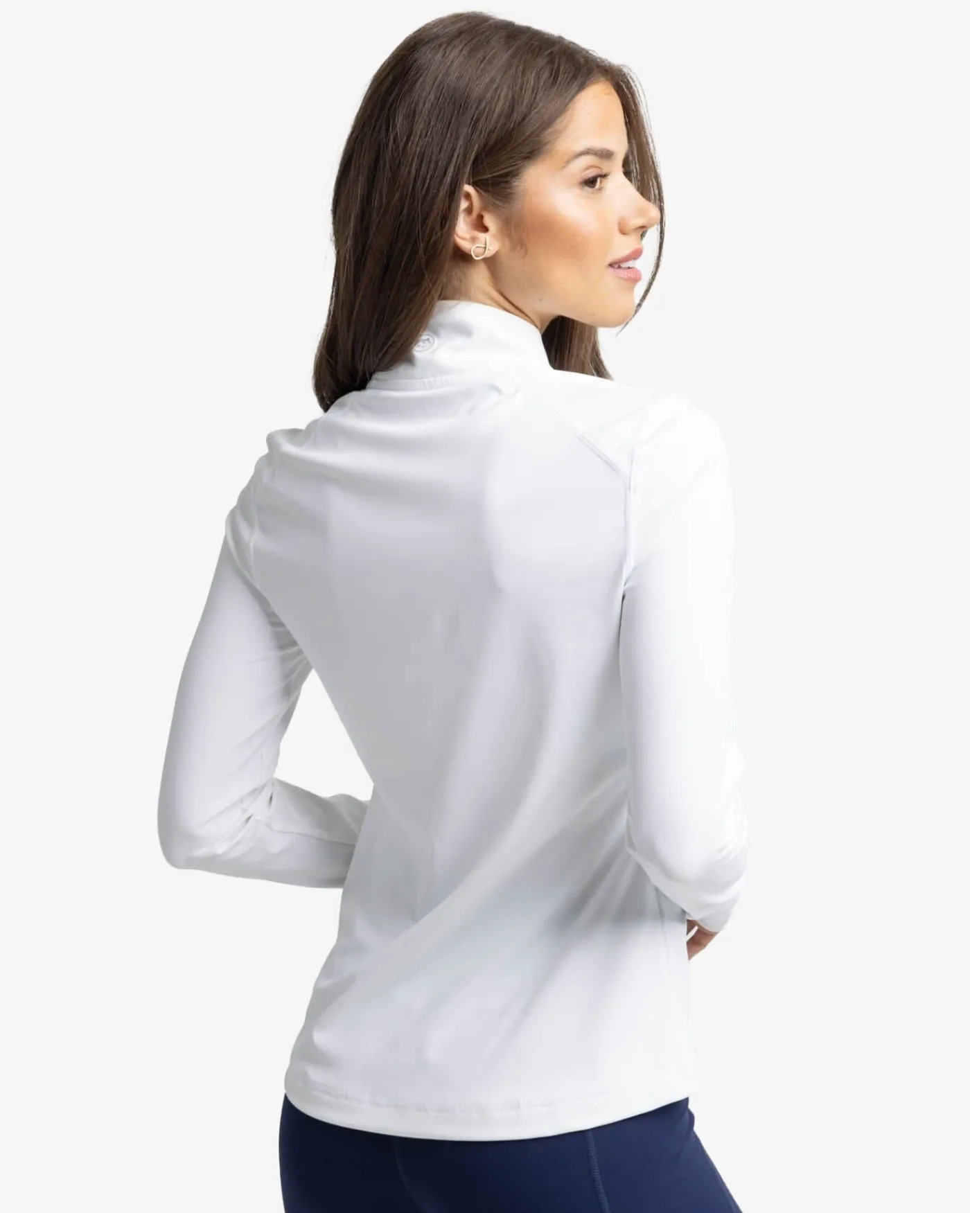 Outlet Southern Tide Runaround Quarter Zip Pull Over Classic White