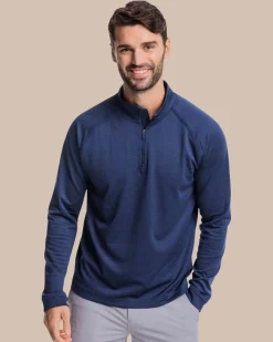 Discount Southern Tide Scuttle Heather Performance Quarter Zip
