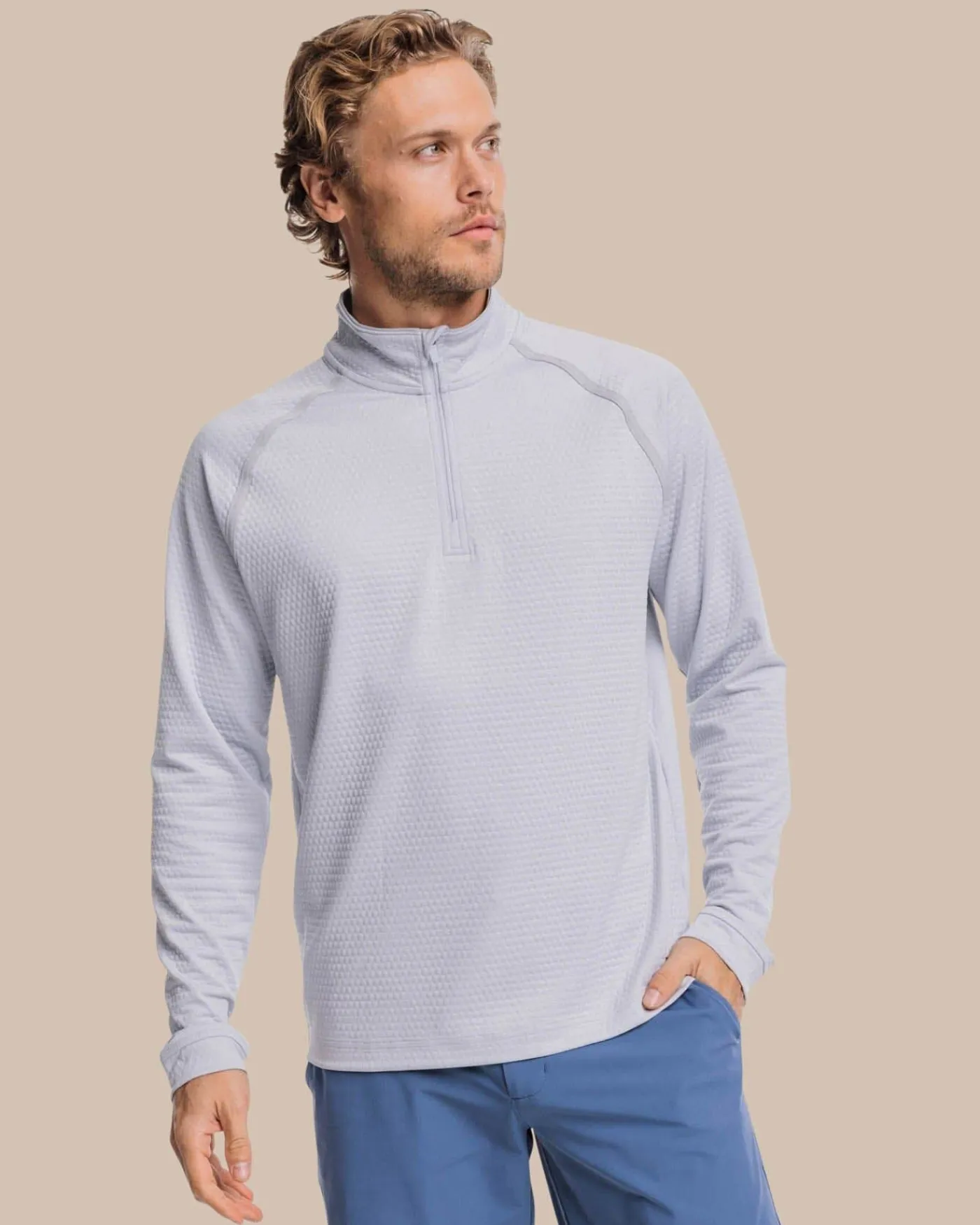 Discount Southern Tide Scuttle Heather Performance Quarter Zip