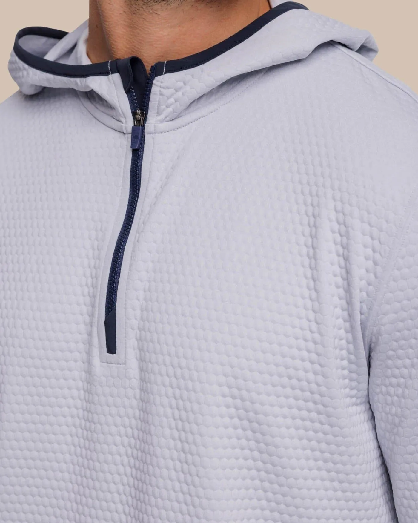 Fashion Southern Tide Scuttle Heather Performance Quarter Zip Hoodie