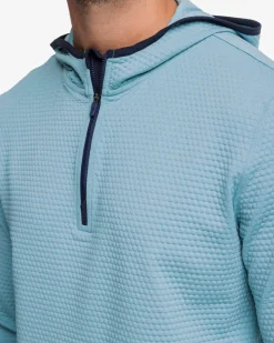 Fashion Southern Tide Scuttle Heather Performance Quarter Zip Hoodie