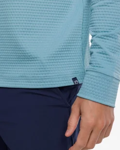 Fashion Southern Tide Scuttle Heather Performance Quarter Zip Hoodie