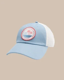Best Southern Tide Skipjack Beach Club Trucker Hat Light Blue