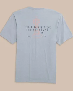 Sale Southern Tide Skipjack Buoys Club Heather Short Sleeve T-Shirt Heather Platinum Grey