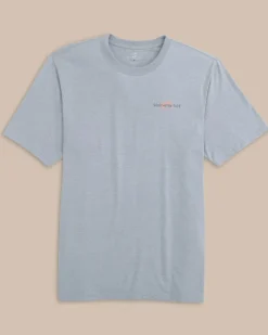 Sale Southern Tide Skipjack Buoys Club Heather Short Sleeve T-Shirt Heather Platinum Grey
