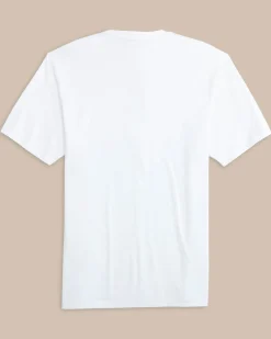 New Southern Tide Skipjack Honeycomb Front Graphic Short Sleeve T-Shirt Classic White