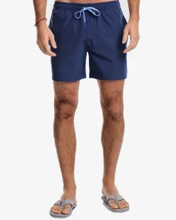 Fashion Southern Tide Solid Swim Trunk