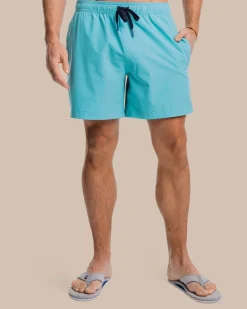 Fashion Southern Tide Solid Swim Trunk