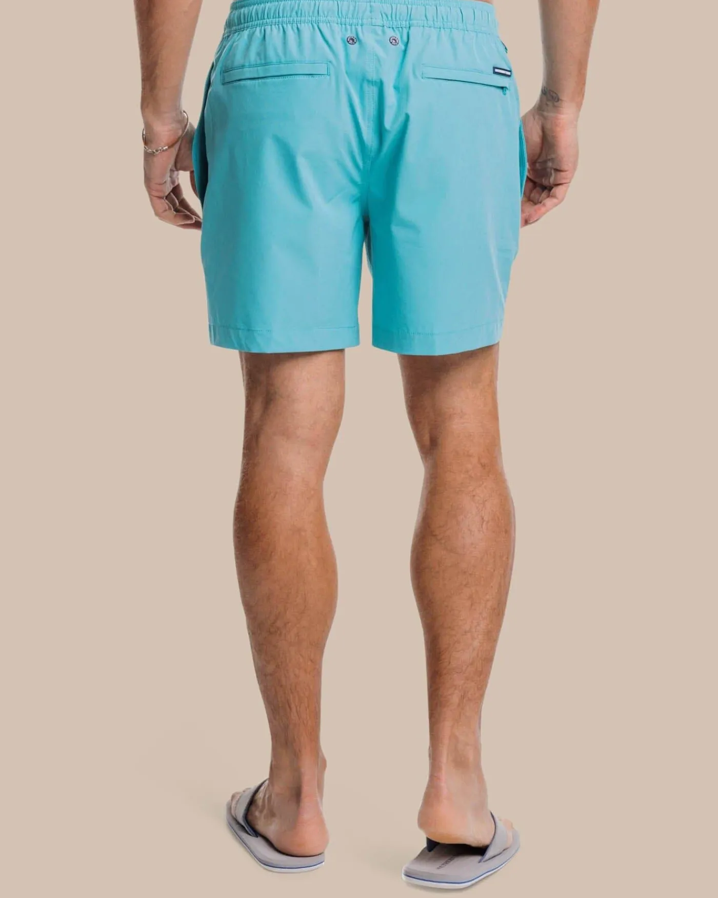 Fashion Southern Tide Solid Swim Trunk