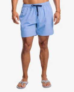 Fashion Southern Tide Solid Swim Trunk