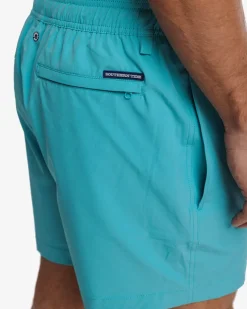 Fashion Southern Tide Solid Swim Trunk